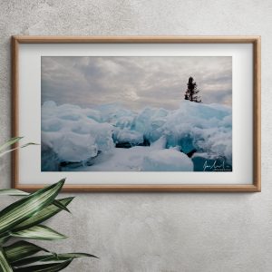 blue ice framed